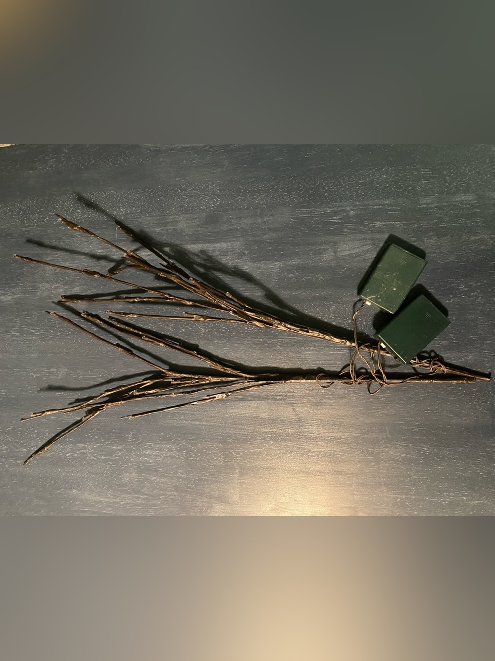Rustic Black Decorative Lighted Twig Branches for Home Accents
